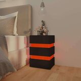 vidaXL LED noćni ormarić crni 45 x 35 x 67 od iverice | shoptok.hr