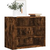 vidaXL Stenska omarica dimljeni hrast 75x35x60 cm inženirski les Cene