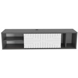 Hanah home tv polica teo floating anthracite white | ePonuda.com