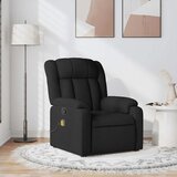 vidaXL masažni naslanjač črno blago | Shoptok.si