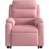  Masažni naslonjač na podizanje ružičasti baršunasti | shoptok.hr