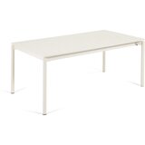 Kave Home Bijeli aluminijski vrtni stol Zaltana, 180 x 100 cm | shoptok.hr