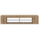TV ormarić s LED svjetlima Artisan hrast 135x39x30 cm | shoptok.hr
