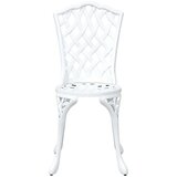  3-delni vrtni bistro set iz bele litine, (22015447) | Shoptok.si