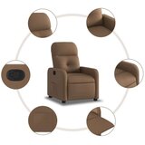 vidaXL Naslanjač iz rjavega blaga, (20929003) | Shoptok.si
