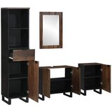  Set namještaja za kupaonicu 4 pcs Bijelo Konstruirano drvo | shoptok.hr