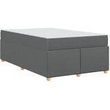  Krevetna konstrukcija Tamno siva 120 x 200 cm tkanina | shoptok.hr