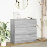  Komoda siva sonoma 80x35x76 cm inženirski les