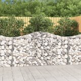 vidaXL Obokane gabion košare 3 kosi 200x30x100/120 cm pocinkano železo Cene