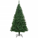  Umjetno božićno drvce s gustim granama zeleno 210 cm PVC | shoptok.hr