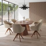 Bessagi Home Naslanjač Sally, Bež, Vrtljiv | Shoptok.si