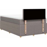  Krevet s oprugama i madracem smeđesivi 120 x 200 cm od tkanine | shoptok.hr