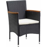  5-dijelni vrtni blagovaonski set crni | shoptok.hr