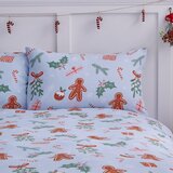 Catherine Lansfield Plava posteljina za bračni krevet od mikrovlakana 200x200 cm Gingerbread – | shoptok.hr
