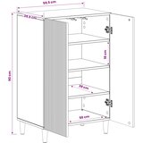  Ormar za cipele ARNHEM 59,5 x 39,5 x 90 cm Konstruirano drvo | shoptok.hr