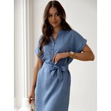 Resti Women's mini dress with short sleeves and a buttoned neckline | Shoptok.si