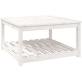  Vrtni stol bijeli 82,5 x 82,5 x 45 cm od masivne borovine | Eponuda.ba