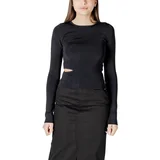 Calvin Klein Jeans Puloverji CUT OUT DETAIL LS SW J20J224446 Črna