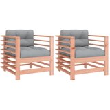 Maison Chic Vrtni stoli - Stol za vrt z blazino 2 kosa trdna douglas jelka JS2559, (21876425) Cene