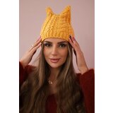 Kesi marka niezdefiniowana Cap with fleece Rabbid K237 mustard | shoptok.hr
