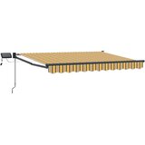 Ručna zlačivna tenda s LED diodama Žuta i Siva 3 5 x 2 5 m - Antracit žuta i siva 3 5 x 2 5 m | shoptok.hr