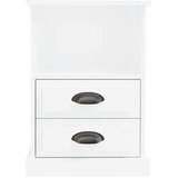  Noćni ormarići 2 kom visoki sjaj bijeli 43x36x60 cm | Eponuda.com