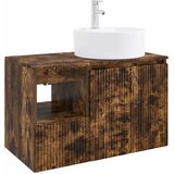  Set namještaja za kupaonicu 2 kom. Dimljeni hrast Smeđa 49,5 x 44,5 x 82 cm | shoptok.hr