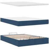  Otomanski okvir kreveta s madracem plavi 140x200cm od tkanine | shoptok.hr
