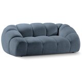 Micadoni Home Modra žametna sedežna garnitura 214 cm Diana – | Shoptok.si