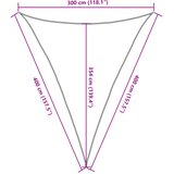  Jedro protiv sunca boje pijeska 3x4x4 m 100 % poliester Oxford | shoptok.hr