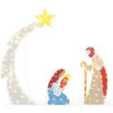 vidaXL Jaslice Topla bijela 149 x32 x 127.5 cm Poliester | shoptok.hr