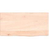  Zidna polica 40 x 20 x 2 cm od neobrađene masivne hrastovine | shoptok.hr