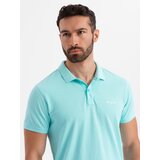 Ombre Cotton pique knit polo shirt - blue | shoptok.hr