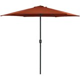  Vrtni suncobran s aluminijskim stupom 270 x 246 cm terakota | shoptok.hr