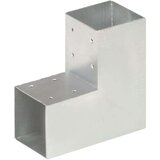 Spojnik za stupove u L-obliku od pocinčanog metala 91 x 91 mm | shoptok.hr