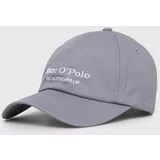 Marc O'Polo Bombažna bejzbolska kapa siva barva, 403806801063