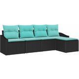  Set sofe 5 kom. Crna poliratan 233 x 117 x 85 cm | Shoptok.si