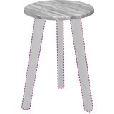  Gornji dio stola Siva Sonoma Ø 30 x 1,5 cm Konstruirano drvo | shoptok.hr