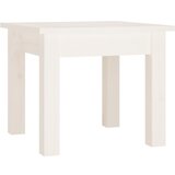 vidaXL Klubska mizica bela 35x35x30 cm trdna borovina, (20778067) | Shoptok.si