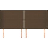  Box spring postelja z vzmetnico LED temno rjava 180x200cm blago, (20901499) | Shoptok.si