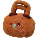 Plišana igračka-torba s ružom - 20cm - smeđa | shoptok.hr
