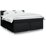  Krevet s oprugama i madracem crni 180x200 cm od tkanine | shoptok.hr