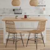  Stolica za blagovanje 2 pcs Prirodna 41 x 55 x 85 cm | shoptok.hr