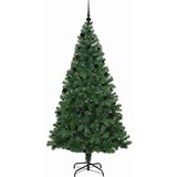 vidaXL Umestno božično drevo Zelena 210 cm PVC, jeklo in plastika | Shoptok.si