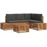  Zunanja garnitura za sedenje 5 Kos Naravna in antracitna, (5000269872) | Shoptok.si