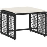  Set vanjskog namještaja s jastukom 5 pcs Crna i bijela | shoptok.hr