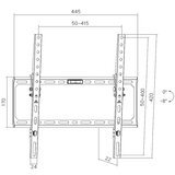 Xstand TILT 32/75 Nosač za TV/Nagib-8-0/VESA 400x400/45kg/2cm od zida