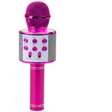  Brezžični karaoke mikrofon z Bluetooth zvočnikom roza | Shoptok.si