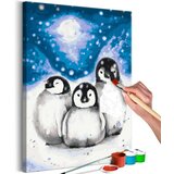  Slika za samostalno slikanje - Three Penguins 40x60 | shoptok.hr