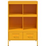  Visoka komoda boja senfa 68x39x101,5 cm od čelika | shoptok.hr